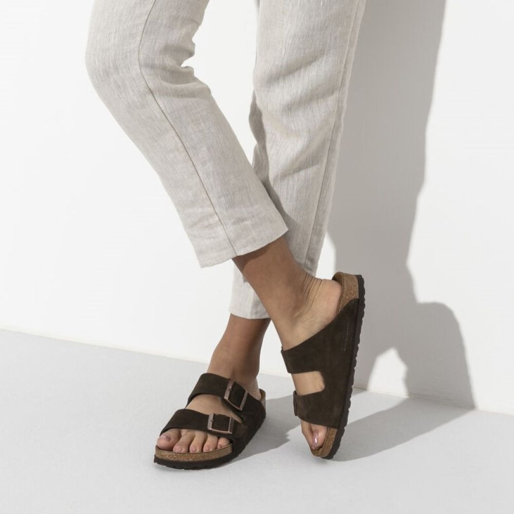 Womens mocha birkenstocks hot sale