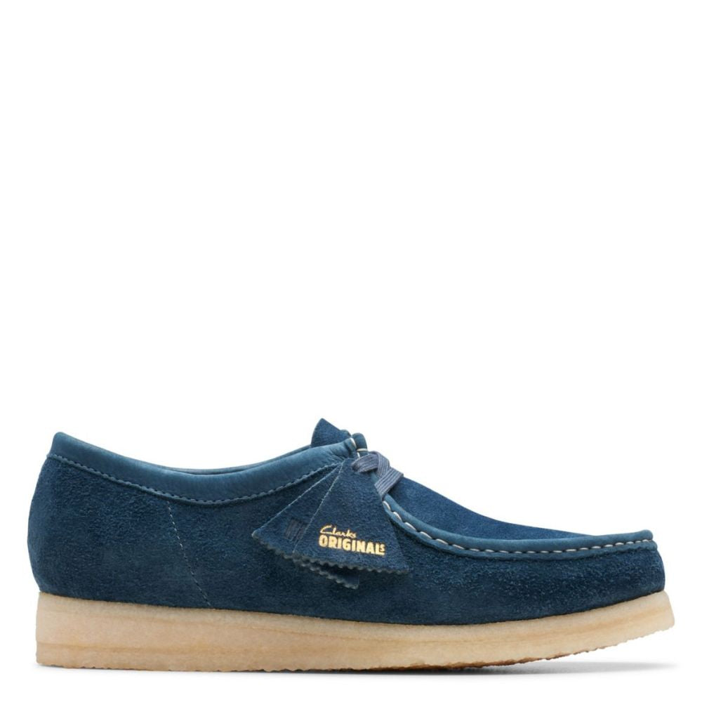 Clarks mens sale blue suede shoes