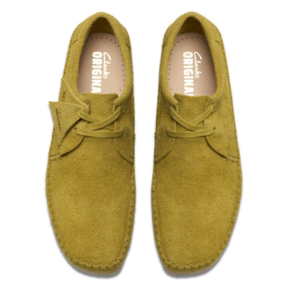 Clarks Men's Weaver in Olive Suede