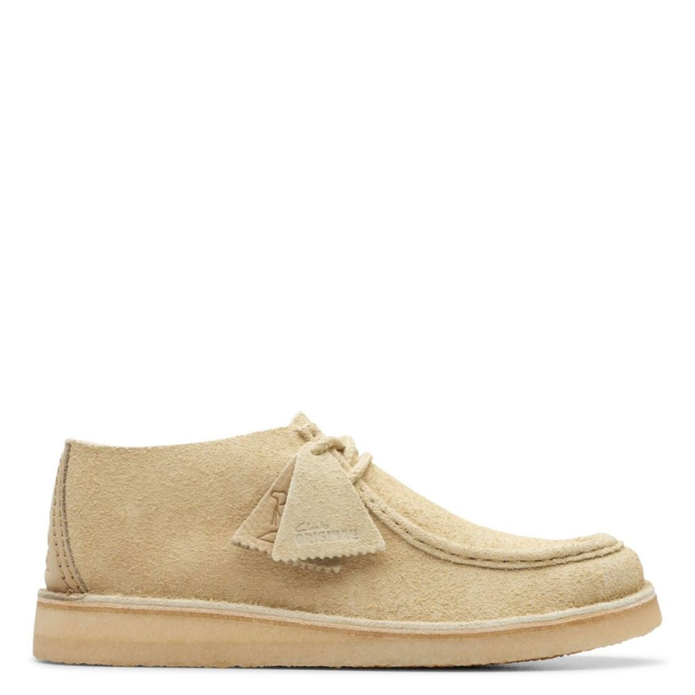 Clarks Men s Desert Nomad Mid in Maple Hairy Suede