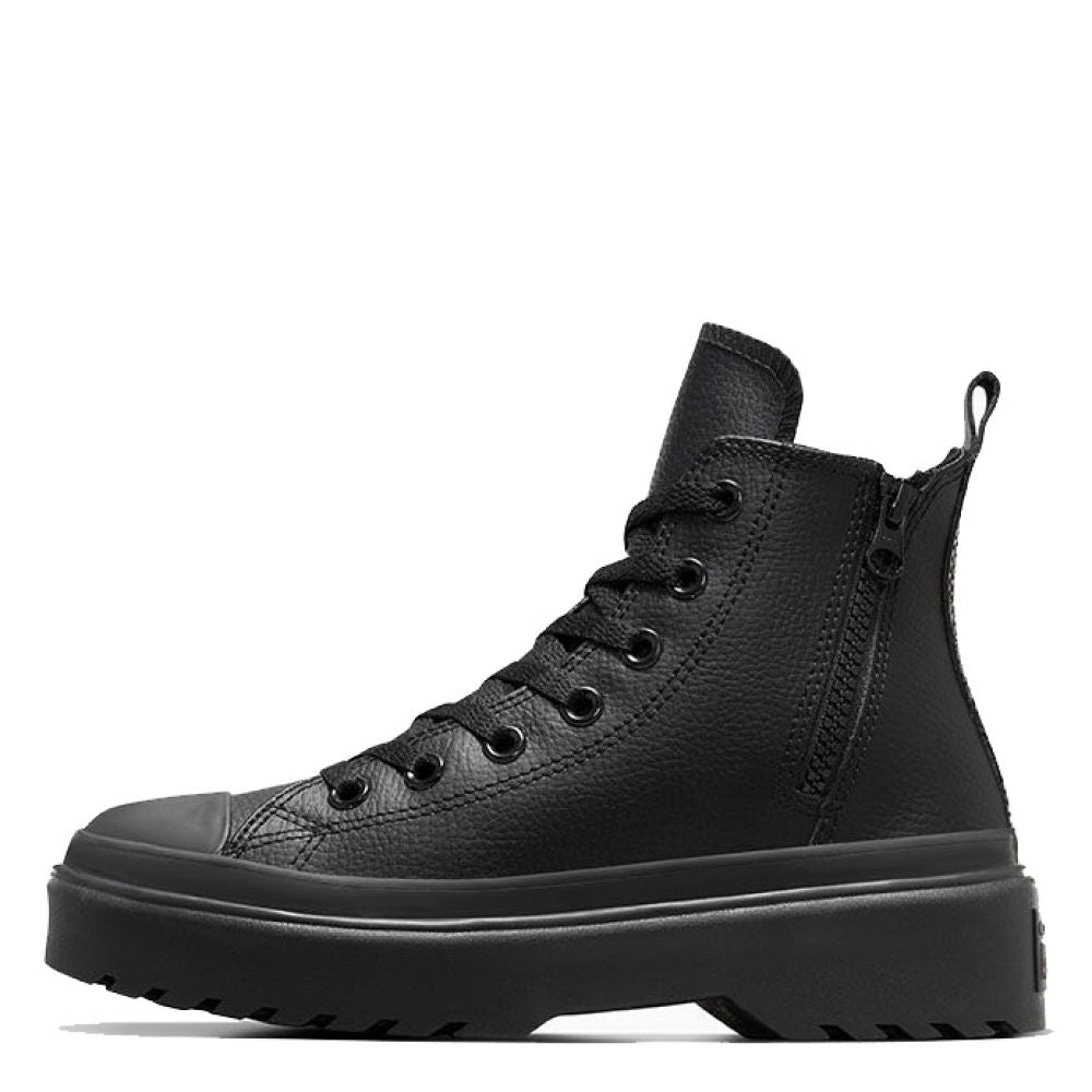 Leather high top platform converse online