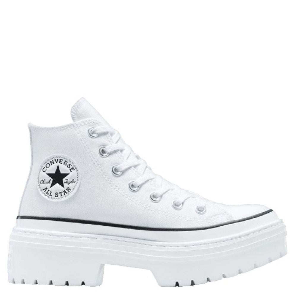 Converse Women s Chuck Taylor All Star Lugged Heel Platform in White Black Egret