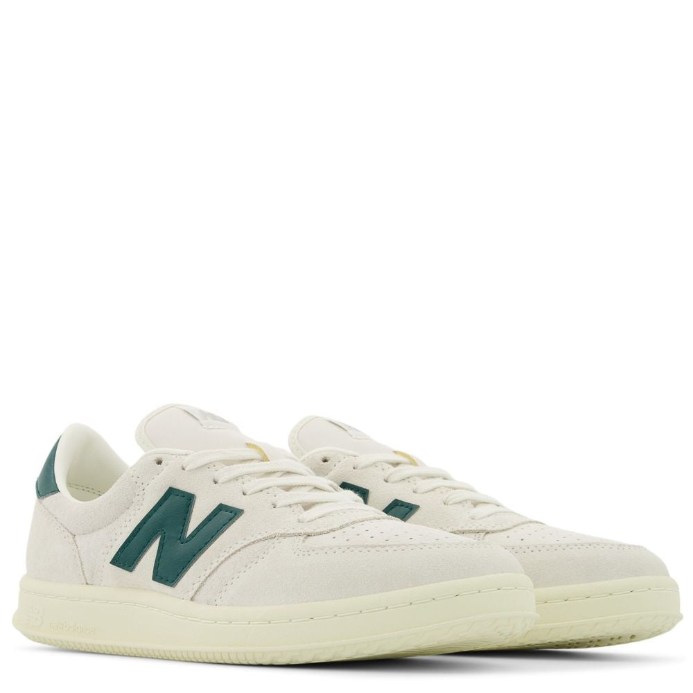 New Balance Men s T500 in Sea Salt with Marsh Green and Angora Getoutsideshoes Getoutside Shoes