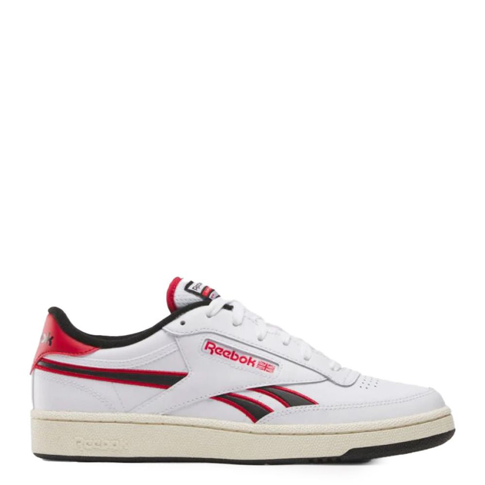 Reebok Men s Club C Revenge in White Vecto Red Black