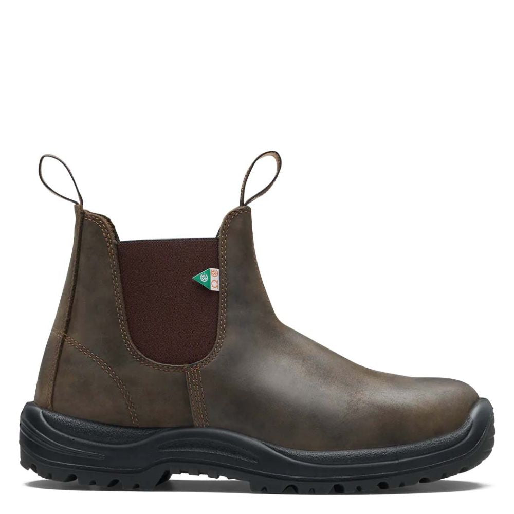 Blundstone Work Safety Boot 180 in Waxy Rustic Brown