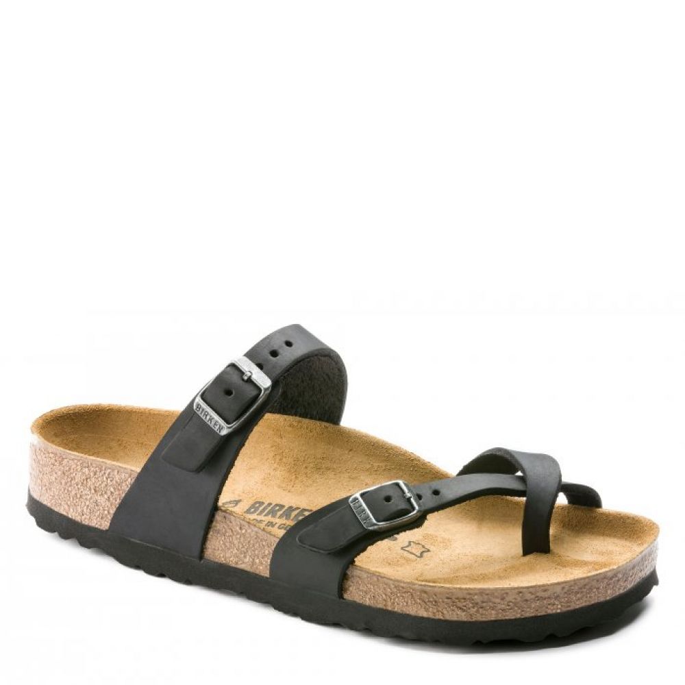 Birkenstock mayari best sale black oiled leather