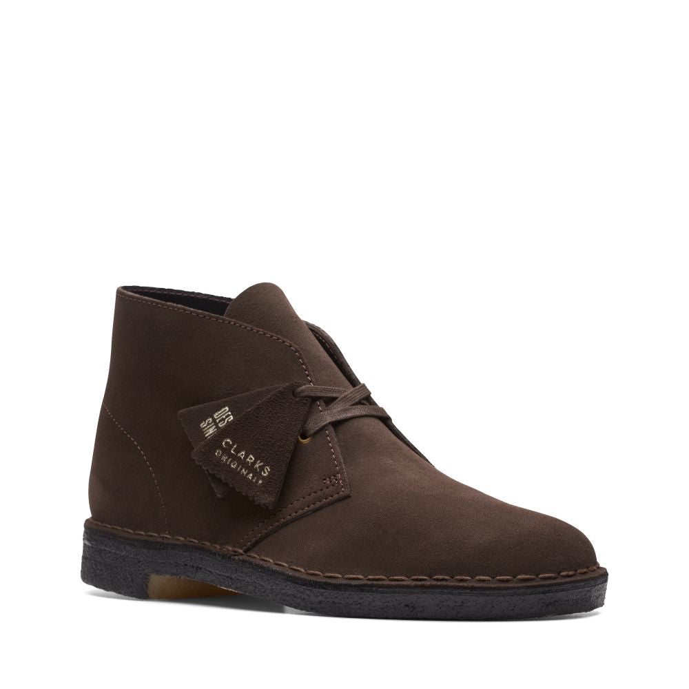 Clarks Men s Desert Boot in Brown Suede