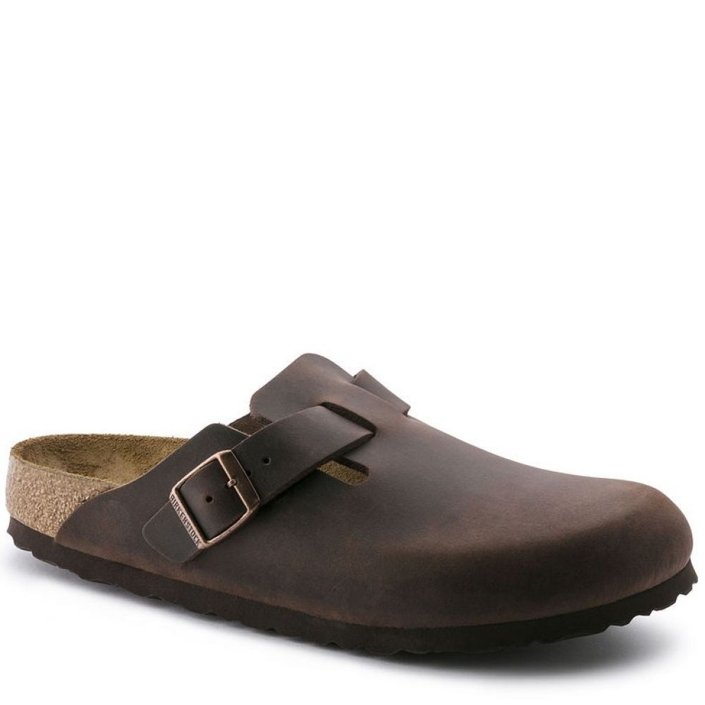 Birkenstock | Boston Oiled Leather in Habana | Getoutsideshoes.com