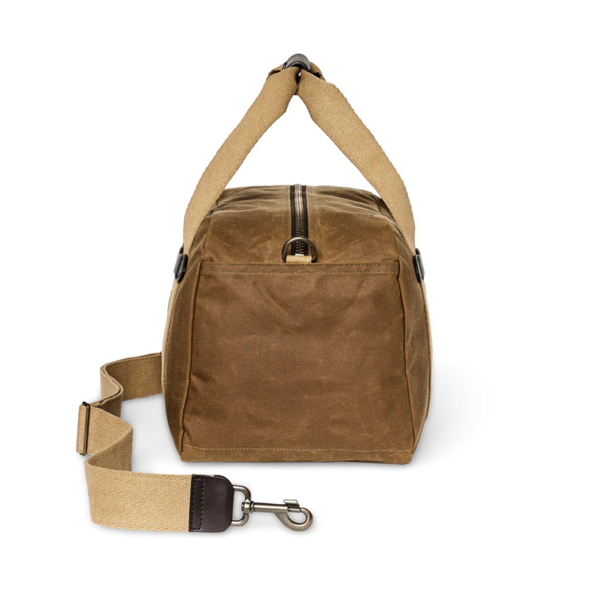 Filson Tin Cloth Small Duffle Bag in Dark Tan