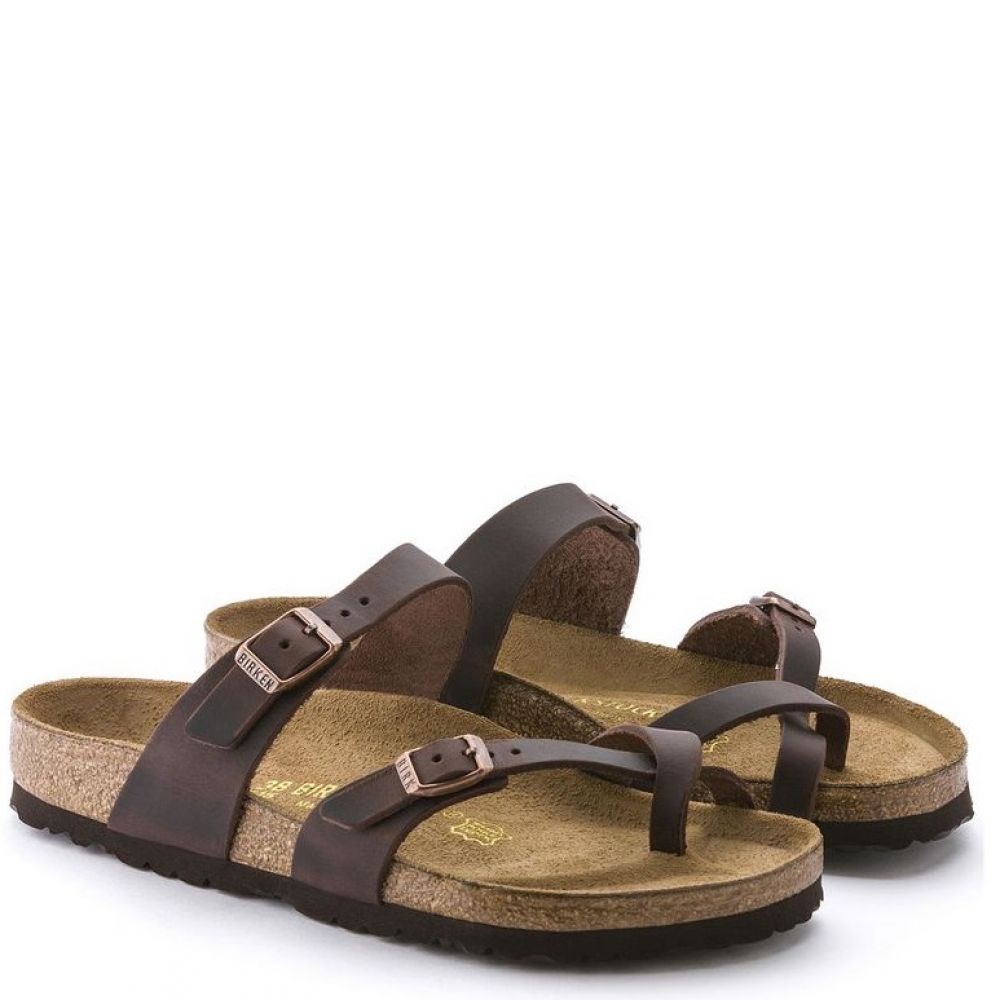 Birkenstock Mayari Oiled Leather in Habana Getoutsideshoes Getoutside Shoes