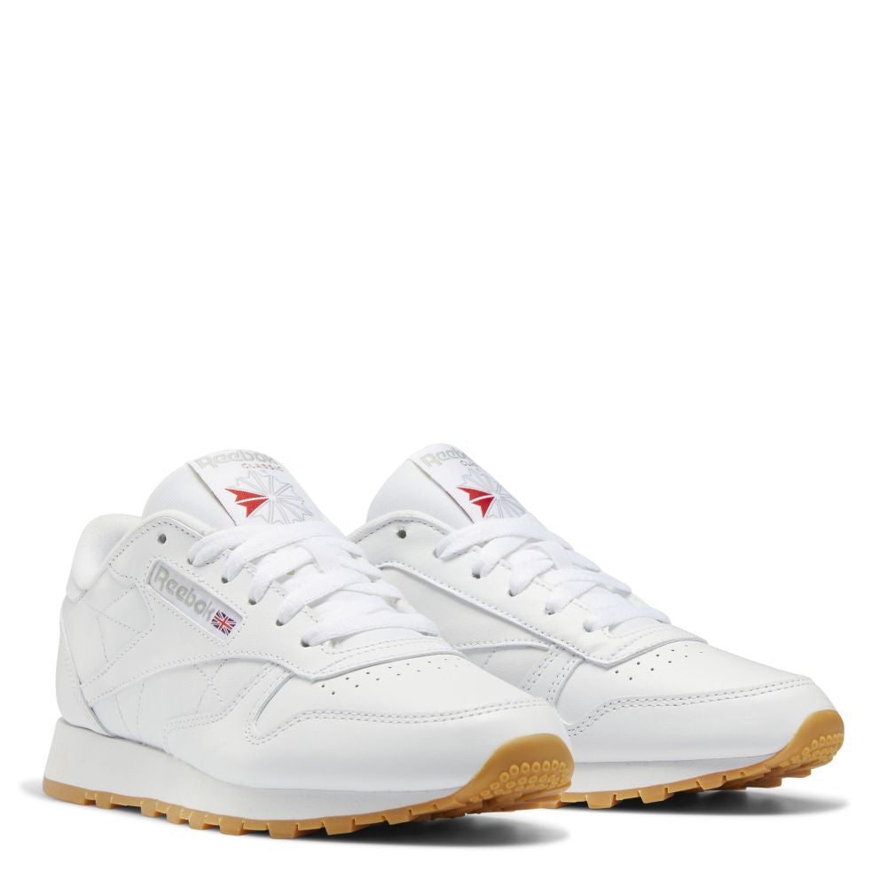 Reebok Women's Classic Leather in Cloud White/Cloud White/Pure