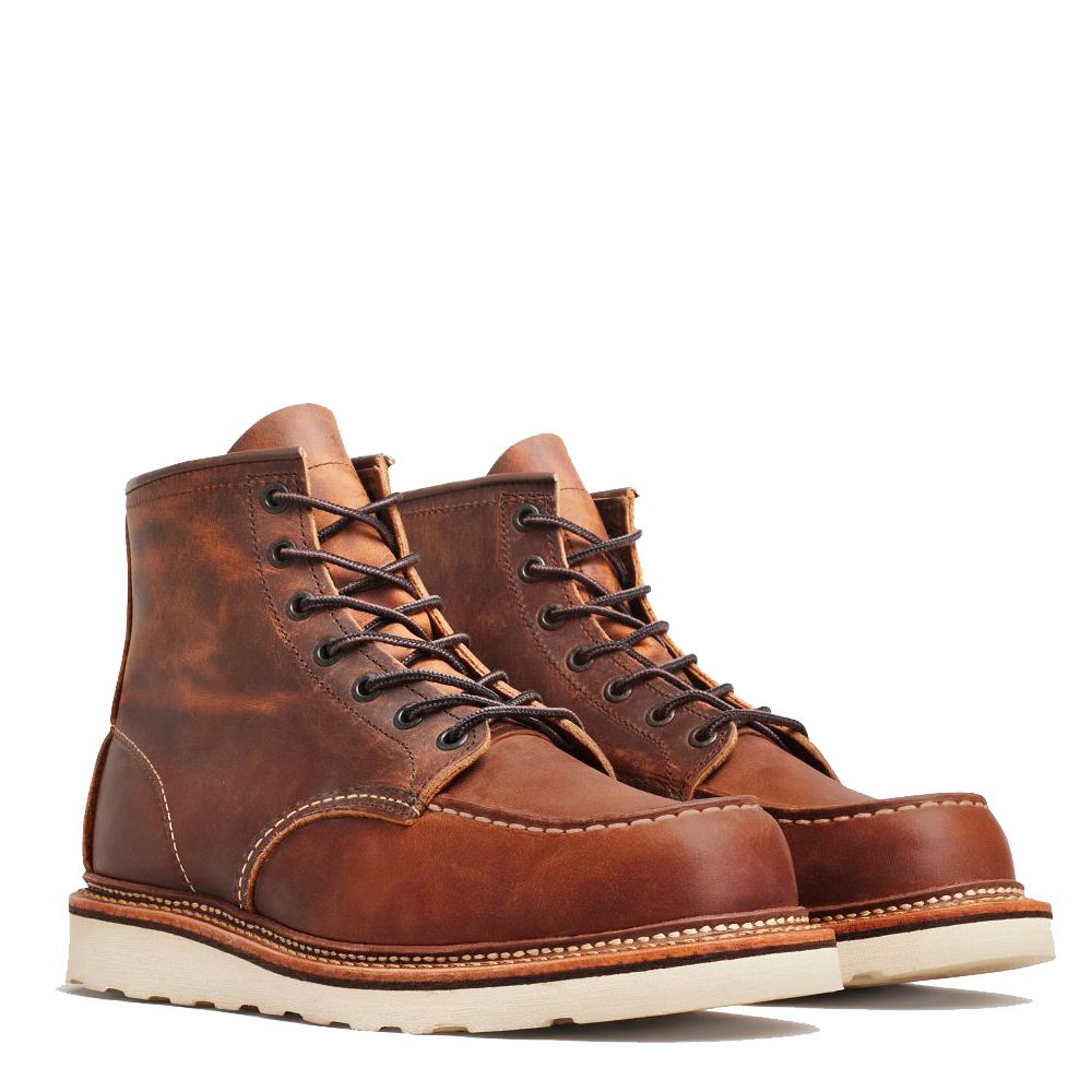 Red Wing Men's Classic Moc 1907 in Copper Rough (EE Width)