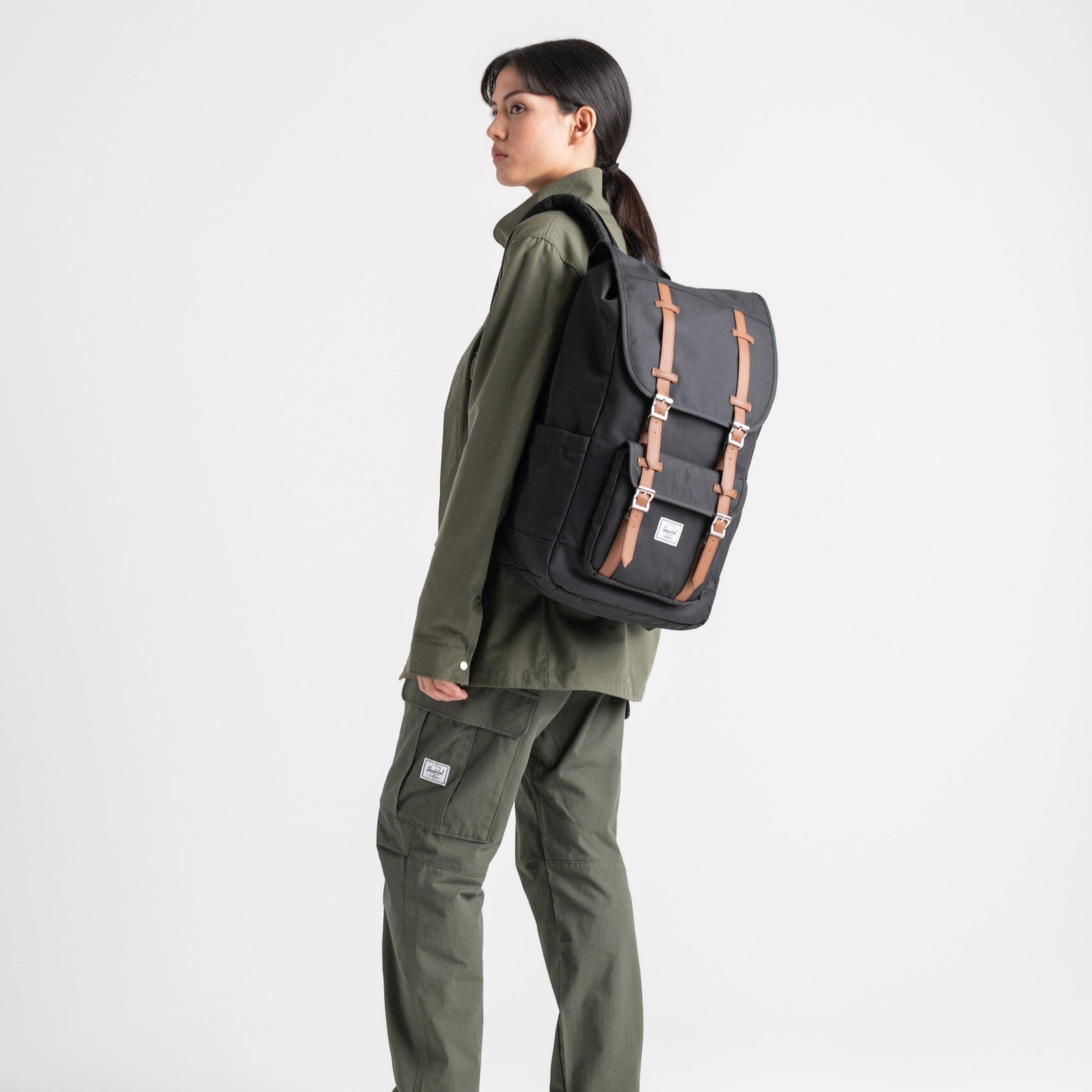 Herschel Little America Backpack in Black