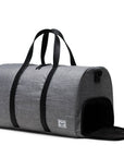 Herschel Novel Duffle in Raven Crosshatch