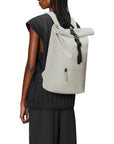 Rains Rolltop Rucksack in Matrix