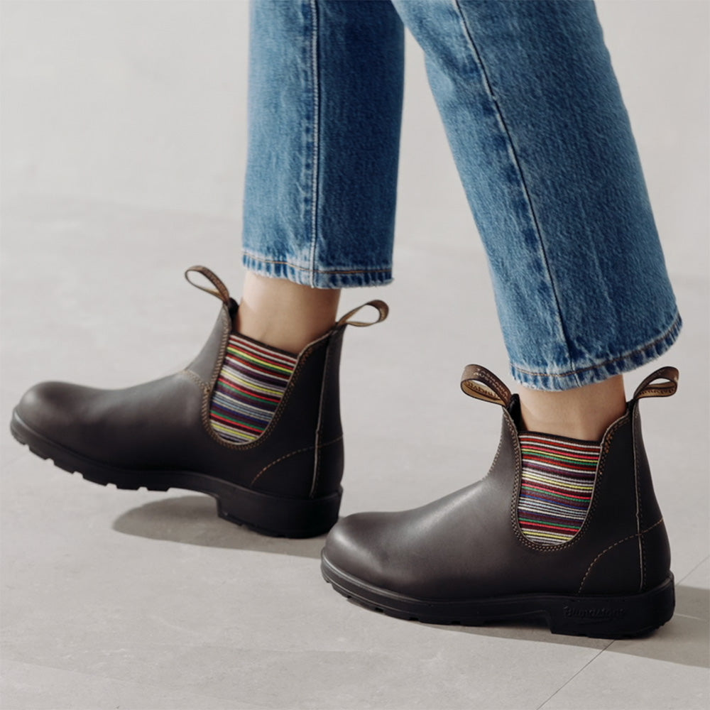 Blundstone | The Original 1409 in Stout Brown with Striped Elastic ...