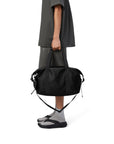 Rains Hilo Weekend Bag Small in Black/Grain