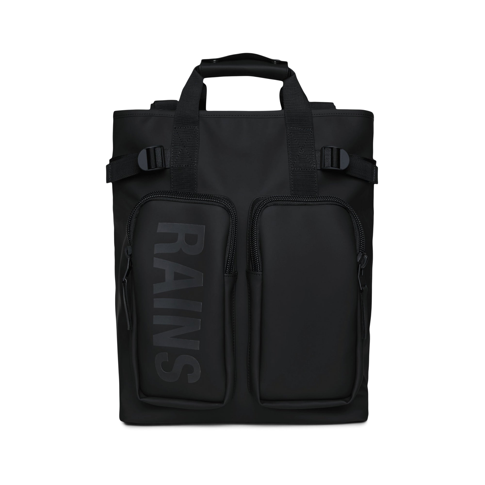 Rains Texel Tote Backpack in Black