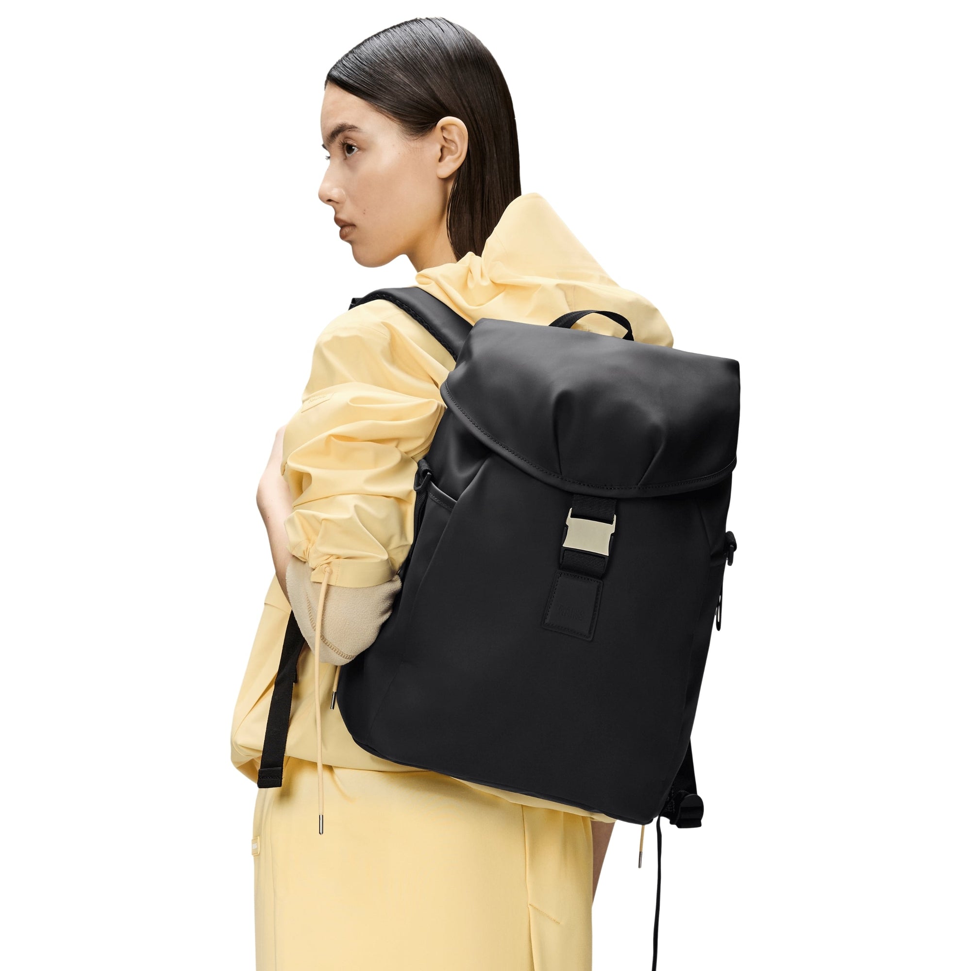 Rains Valera Bucket Backpack in Black