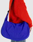 Baggu Large Nylon Crescent Bag in Lapis