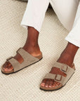 Birkenstock Arizona Suede Leather in Taupe