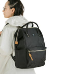 Anello Cross Bottle Backpack Large in Black