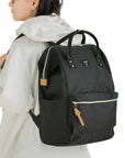 Anello Cross Bottle Backpack Large in Mustard