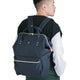 Anello Cross Bottle Backpack Large in Navy