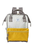 Anello Cross Bottle Backpack Regular in Ivory Mustard