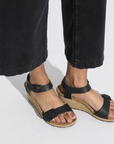 Birkenstock Women's Soley Leather in Black (Narrow Width)