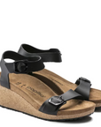 Birkenstock Women's Soley Leather in Black (Narrow Width)