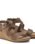 Birkenstock Women's Sibyl Ring-Buckle Oiled Leather in Cognac (Narrow Width)