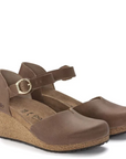 Birkenstock Women's Mary Ring-Buckle Oiled Leather in Cognac (Narrow Width)