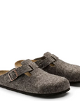 Birkenstock Men’s Boston Wool Felt in Cacao