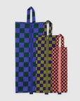 Baggu 3D Zip Set in Jewel Checks