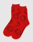 Baggu Crew Sock in Red Happy