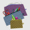 Baggu Flat Pouch Set in Jewel Checks