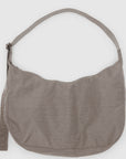 Baggu Large Nylon Crescent Bag in Dove