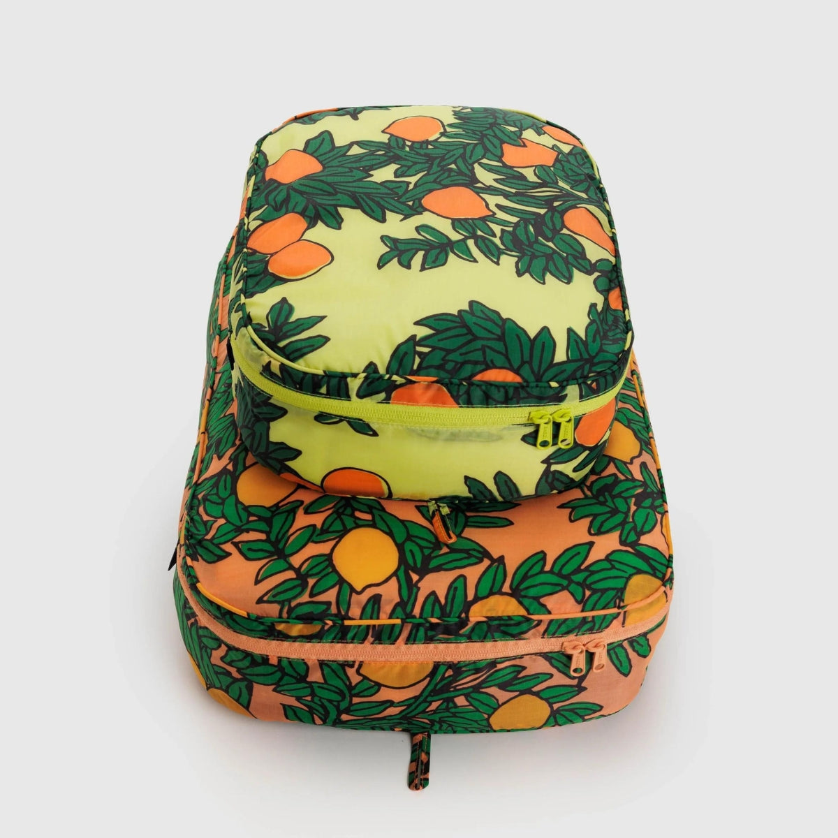 Baggu Large Packing Cube Set in Orange Trees