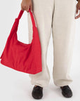 Baggu Nylon Shoulder Bag in Candy Apple Red