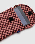 Baggu Puffy Tablet Sleeve in Pink Brown Check