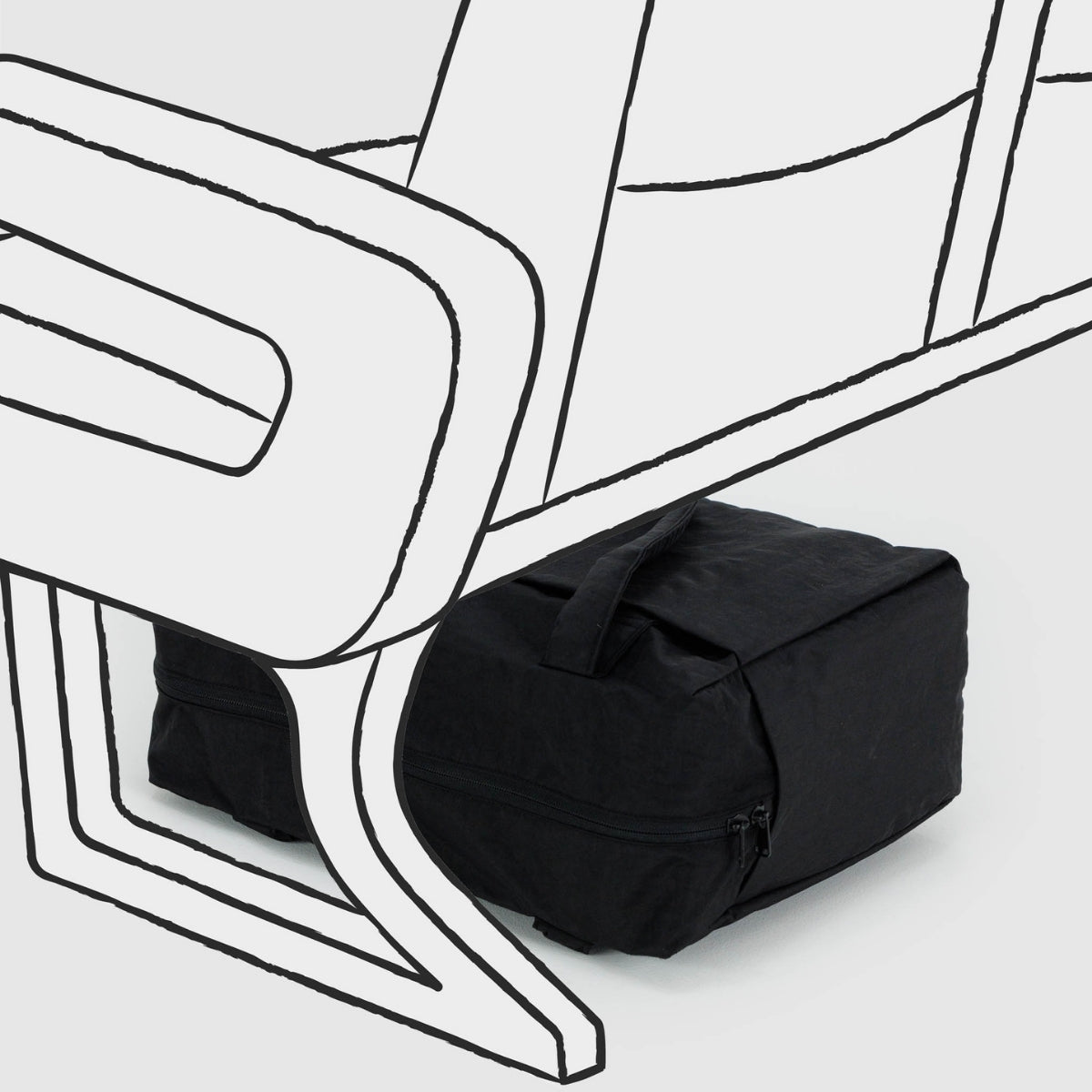 Baggu Small Cloud Carry-On in Black