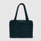 Baggu Small Cloud Carry-On in Navy Green Check