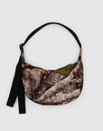 Baggu Small Nylon Crescent Bag in Photo Forest