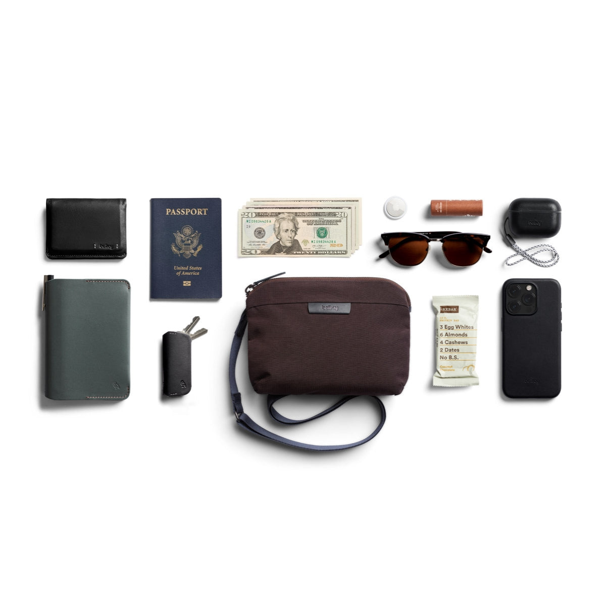 Bellroy Tokyo Side Bag in Deep Plum