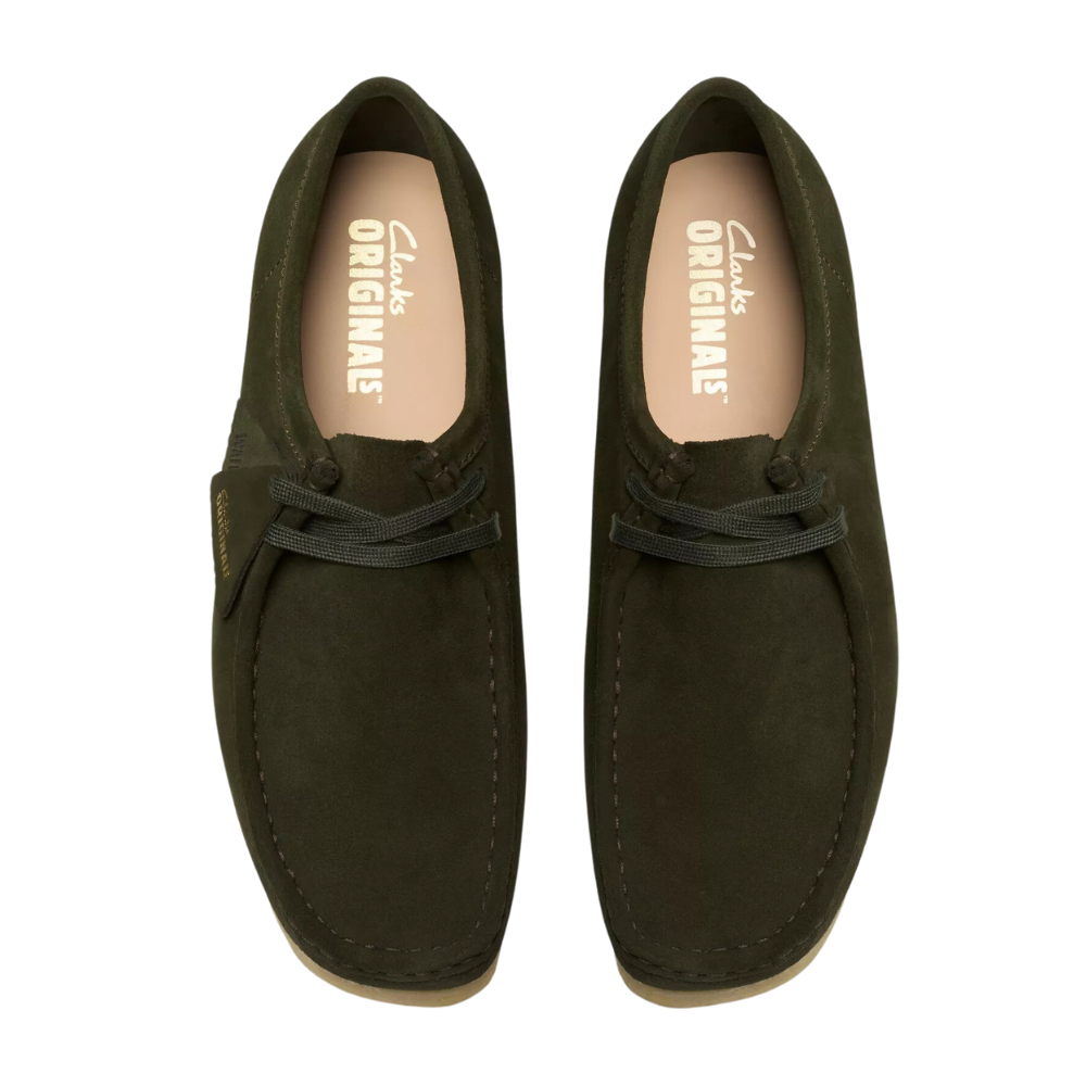 Clarks Men&#39;s Wallabee in Forest Green Suede