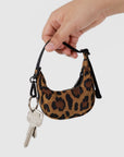 Baggu Crescent Bag Charm in Leopard