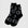 Baggu Crew Sock in Black Happy