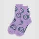 Baggu Crew Sock in Lavender Happy