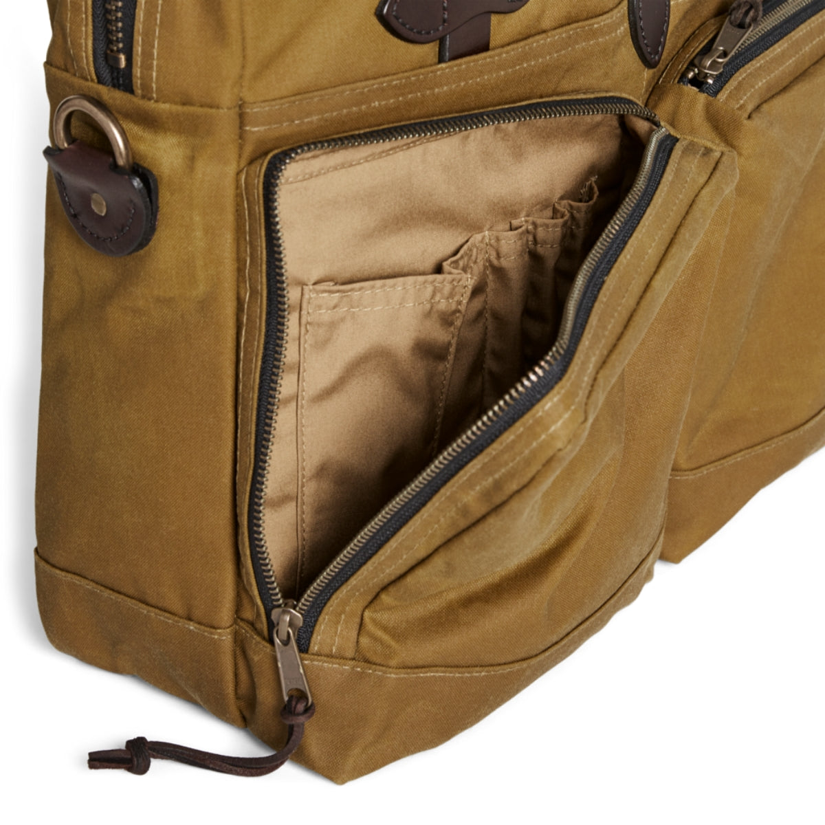 Filson 24 Hour Tin Cloth Briefcase in Dark Tan